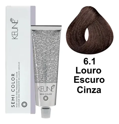 Coloração Keune Tinta Color Para Cabelo 60g - 6-1 6-1 Louro Escuro Cinza
