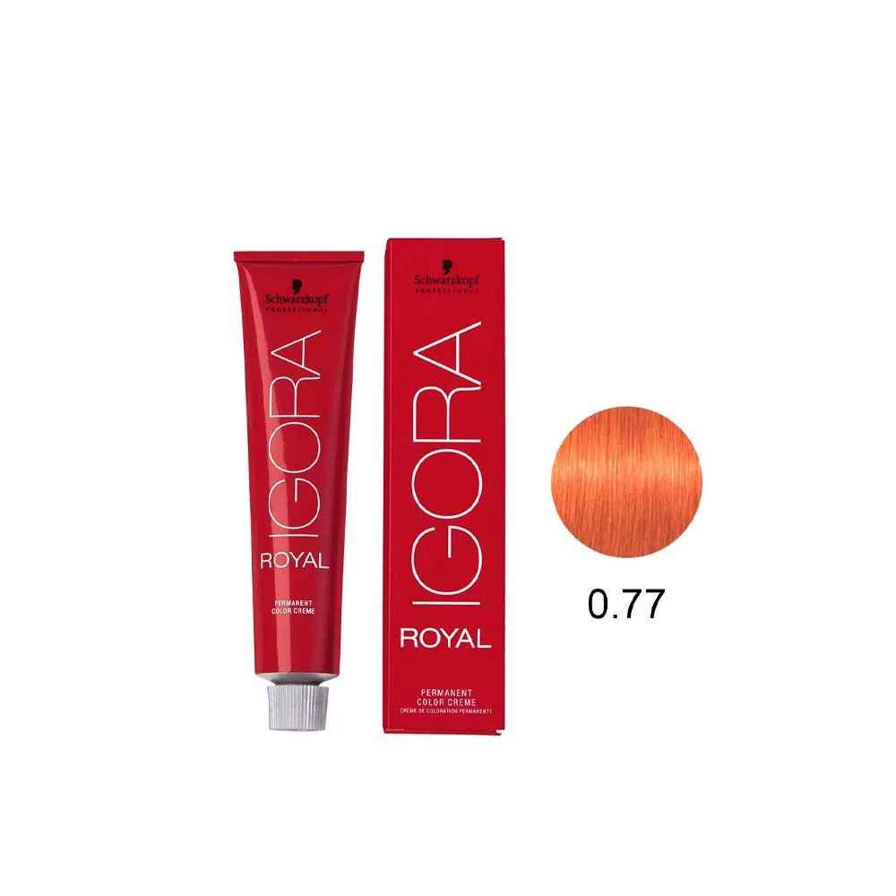 Coloração Cabelo Igora Royal Schwarzkopf Tintura 60g - Cores - 0-77 Concentrado Cobre