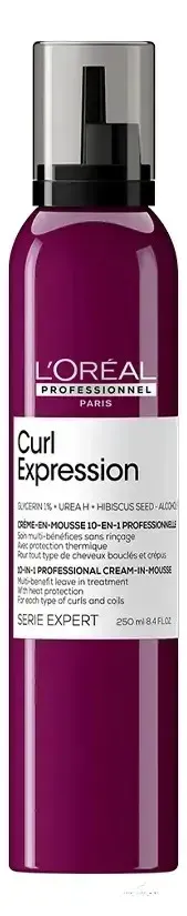 Leave-in 250g Creme Mousse 10 em 1 Curl Expression - Modela e Trata Cachos - L'Oréal Professional